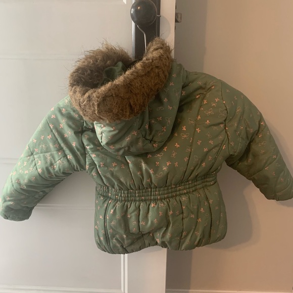 R 1881 by S. ROTHSCHILD green winter coat toddler size 3T - Picture 4 of 5